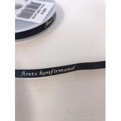 Bnd med tryk - rets konfirmand - Marinebl