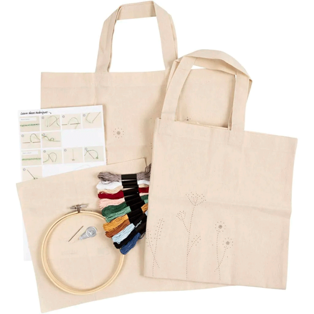 Start DIY Kit - Broderi - Blomster