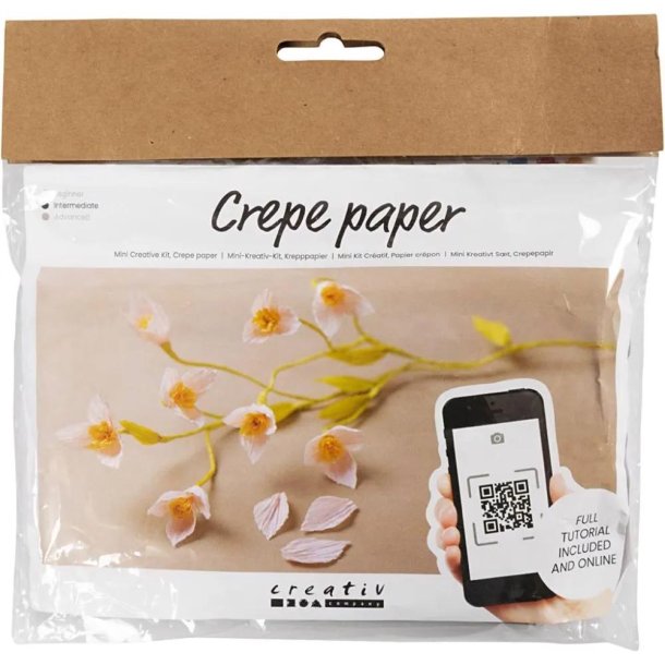 Mini Crepe Papir Kit - Kirsebrgren