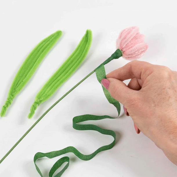 Mini DIY Kit - Chenilleblomster - Tulipaner