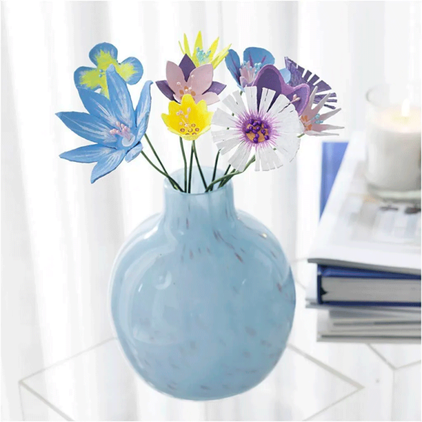 DIY Kit - ggebakke blomster - Pastelfarver