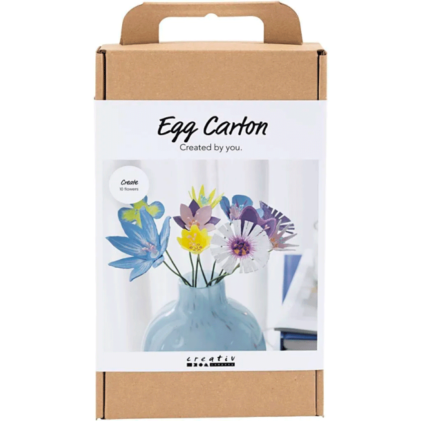 DIY Kit - ggebakke blomster - Pastelfarver
