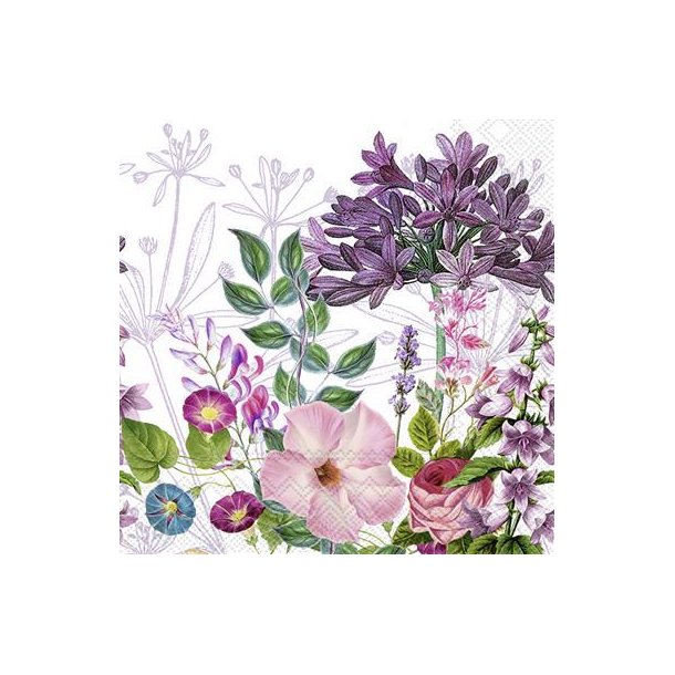 Ihr - Frokost Servietter Andrea light lilac