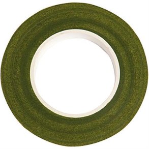 Crepe Papir Tape - Green / Gr�n - 12mm x 27,5m - 99000.62.07