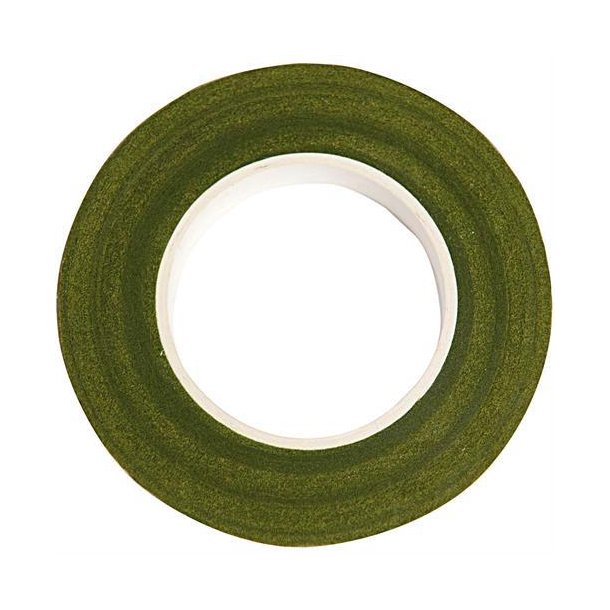 Crepe Papir Tape - Green / Grn - 12mm x 27,5m - 99000.62.07