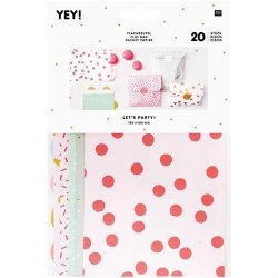 Poser med klistermrker - Lyserd og Grn