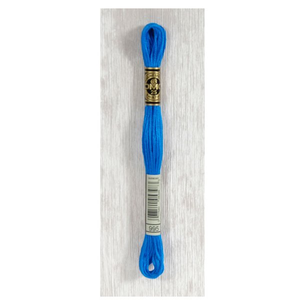 DMC Broderigarn - Lagune Bl - Nr 995 - 8 m