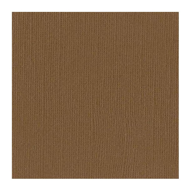 Bazzill Karton - Mono Canvas 12 x 12 - Walnut - 309035