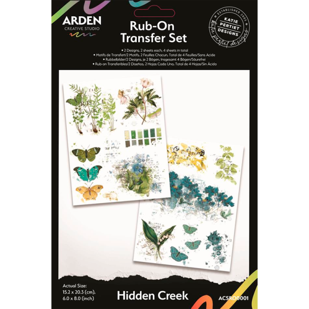 Arden - Rub-On Transfer Set - 6x8'' - Hidden Creek