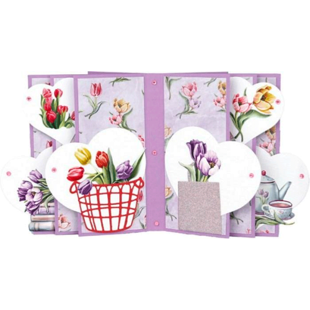 Amy Design - Die - Tulip Basket / Tulipaner og kurv