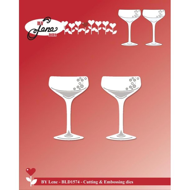 By Lene - Die - Champagneglas