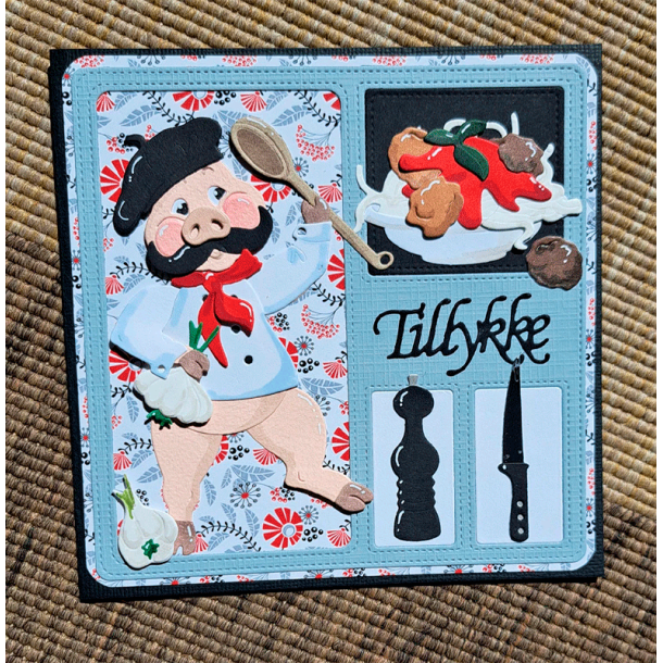 By Lene - Die - Tilbehr til Glade grise BLD1755 #1 Kok