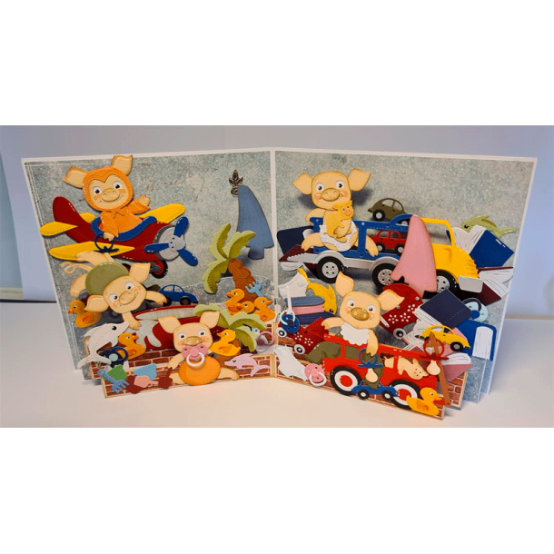 By Lene - Die - Tilbehr til Baby grise #BLD1764 - Babytj