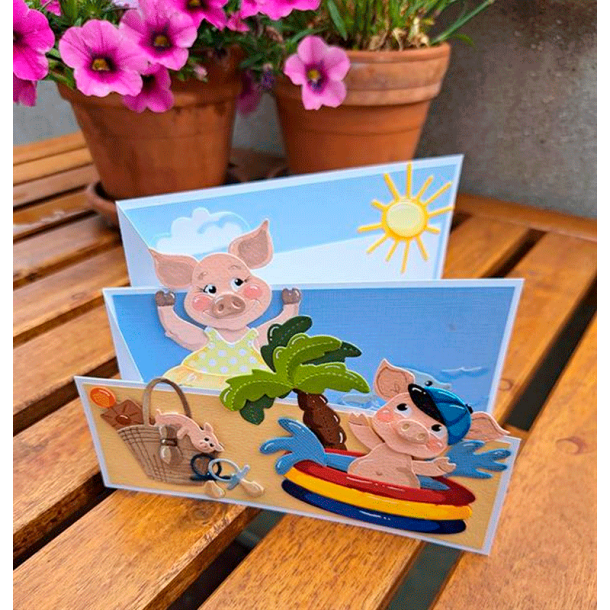 By Lene - Die - Tilbehr til Baby grise #BLD1764 - Babytj