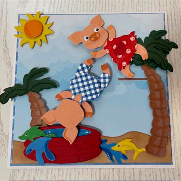 By Lene - Die - Tilbehr til Baby grise #BLD1764 - Babytj