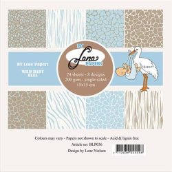 By Lene - Blok 6" - Wild Baby - Blue