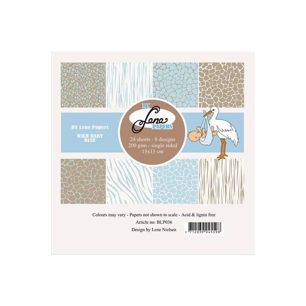 By Lene - Blok 6" - Wild Baby - Blue