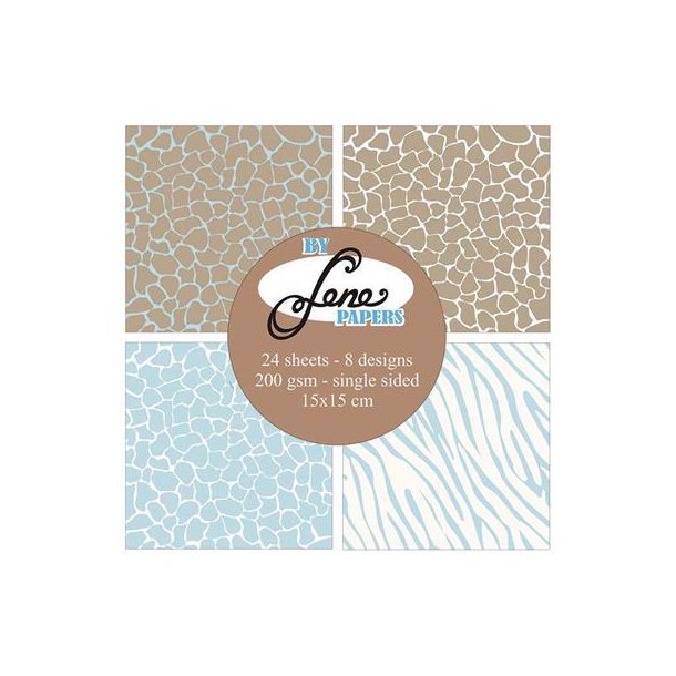 By Lene - Blok 6" - Wild Baby - Blue