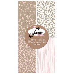 By Lene - Blok Slim Card - Wild Baby - Lyserd