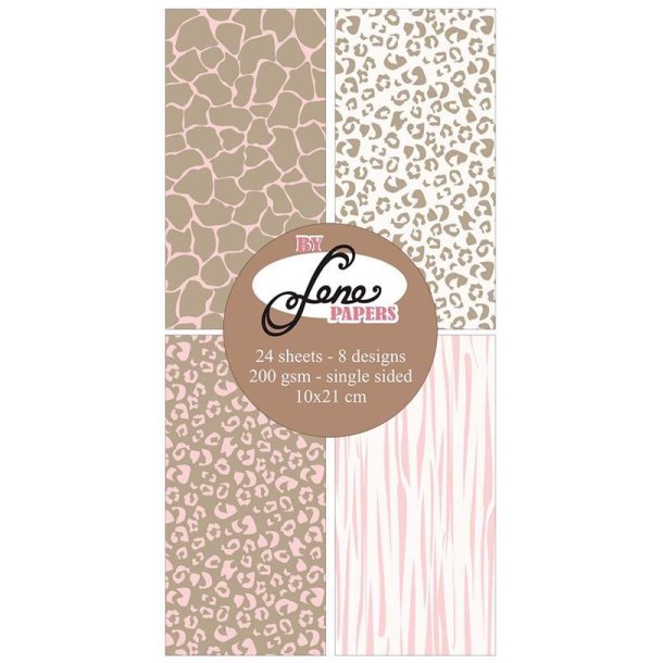 By Lene - Blok Slim Card - Wild Baby - Lyserd