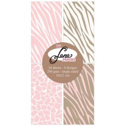 By Lene - Blok Slim Card - Wild Baby - Lyserd