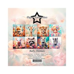 Paper Favourites - Blok 6" - Baby Animals / Dyreunger