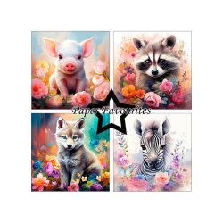 Paper Favourites - Blok 12" - Baby Animals / Dyreunger