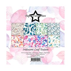 Paper Favourites - Blok 6" - Iridescent Leaf Texture