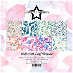 Paper Favourites - Blok 12" - Iridescent Leaf Texture