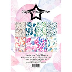Paper Favourites - Blok A5 - Iridescent Leaf Texture / Blade