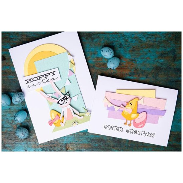 Sizzix - Thinlits die -Bunny + Chick