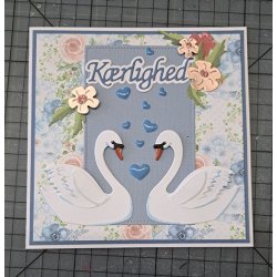 By Lene - Enamel Dots - Hjerter - Bl