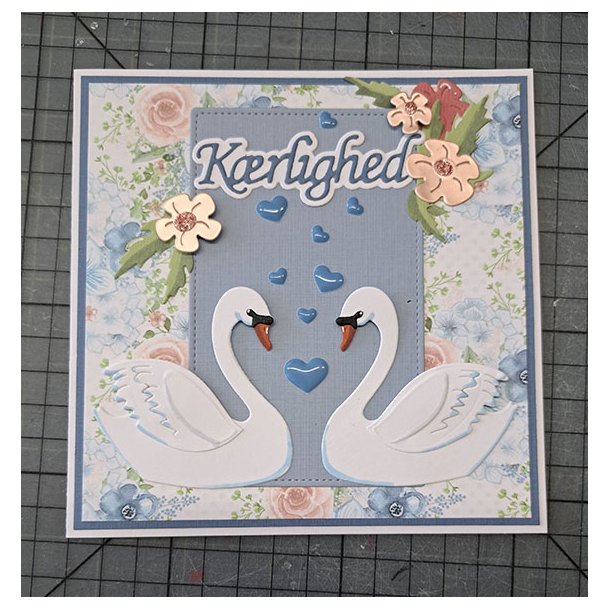 By Lene - Enamel Dots - Hjerter - Bl