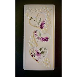 By Lene - Enamel Dots - Hjerter - Hvid