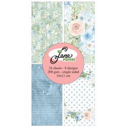 By Lene - Blok Slim Card - Romantic Blues / Bl romantik