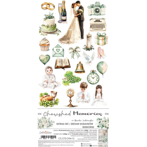 Craft O' Clock - Blok 15x30cm - Cherished Memories Extras Set Memories / K�re Minder Ekstras s�t