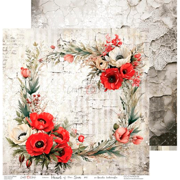 Craft O' Clock - Blok 12" - Hearts of the Sun