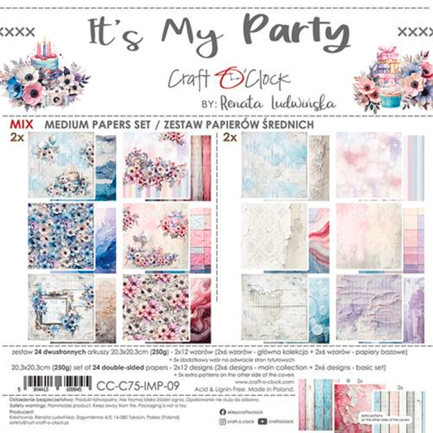 Craft O' Clock - Blok 8" - It's My Party