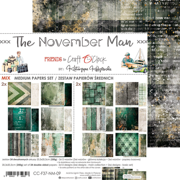 Craft O' Clock - Blok 8" - The November Man
