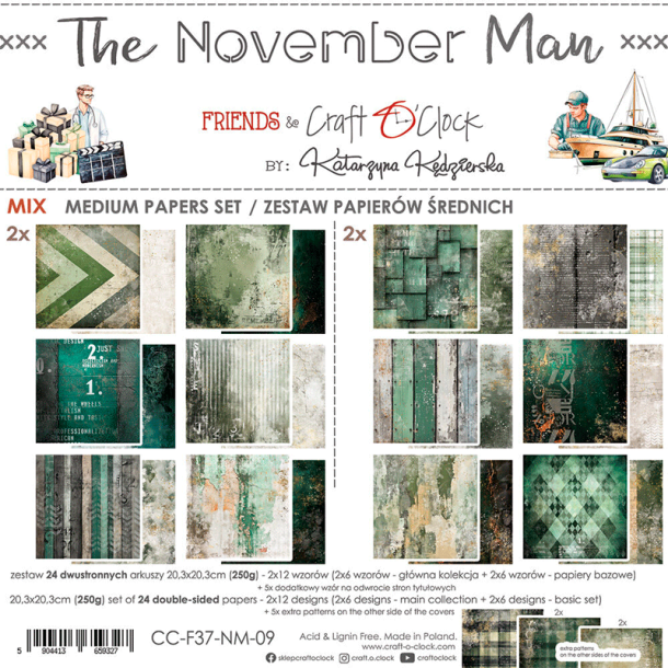 Craft O' Clock - Blok 8" - The November Man