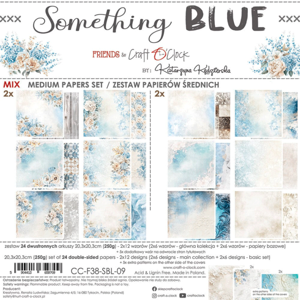 Craft O' Clock - Blok 8" - Something Blue / Noget Blt