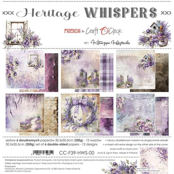Craft O' Clock - Blok 12" - Heritage Whispers