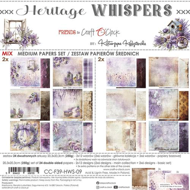 Craft O' Clock - Blok 8" - Heritage Whispers