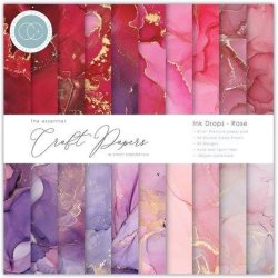 Craft Consortium - Blok 6" - Ink Drops - Rose
