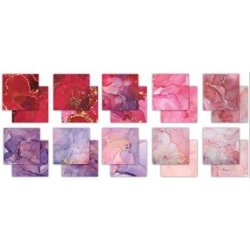 Craft Consortium - Blok 6" - Ink Drops - Rose
