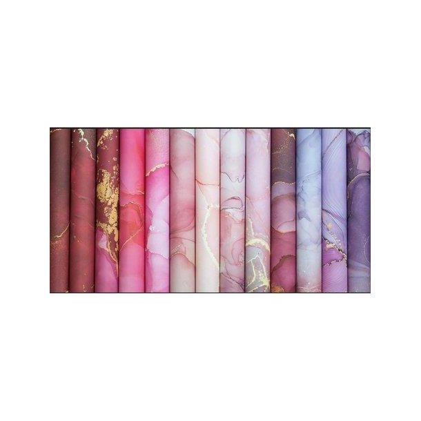 Craft Consortium - Blok 6" - Ink Drops - Rose