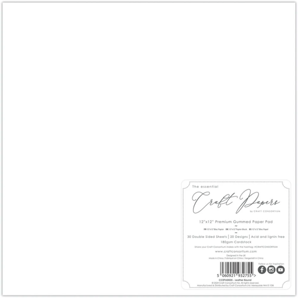 Craft Consortium - Blok 12" - Leather Bound / Lderindbundet