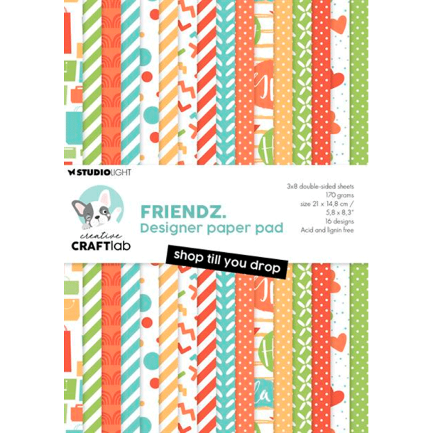 Studio Light - Blok A5 - Shop til you drop Friendz