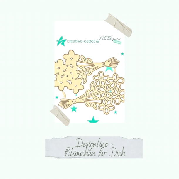 Creative-depot - Die - Designline - Blomsterbuket til dig