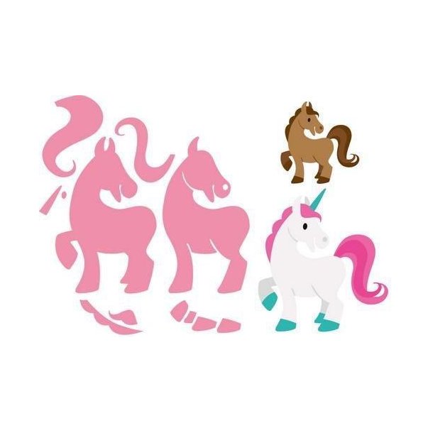 Marianne Design - Die - Hest og Enhj�rning - COL1408